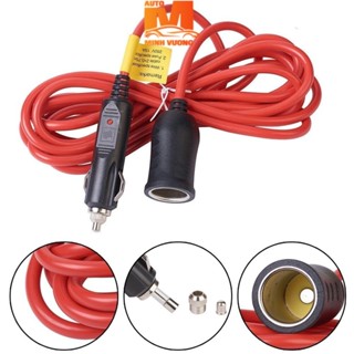 Dây nguồn nối dài tẩu sạc ô tô dài 3.5m,điện áp đầu vào từ 12-24V,đầu ra 120W,dùng cho bom,máy rửa xe
