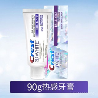  Crest kem đánh răng trắng sáng kim cương 3D 90g kem đánh răng làm trắng bọt nóng loại bỏ vết bẩn tươi mát 