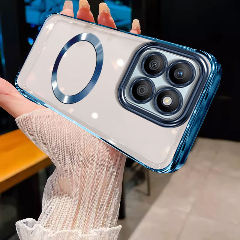 ốp lưng Ốp điện thoại Xiaomi 14t Xiaomi 14t Pro Ốp chống sốc trong suốt viền vàng mềm có vòng hút nam châm bảo vệ giảm xóc wstmcxq01