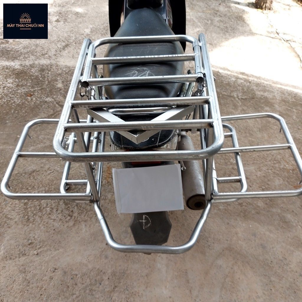 Giá chở hàng xe máy, baga chở hàng xe máy đa năng, kệ chở hàng xe máy ống thép mạ kẽm D21 siêu bền.