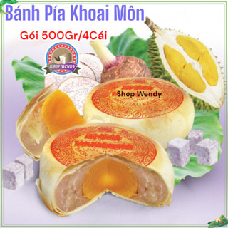 Bánh Pía Sóc Trăng Khoai Môn Sầu Riêng Trứng Muối (500g/1 Gói)