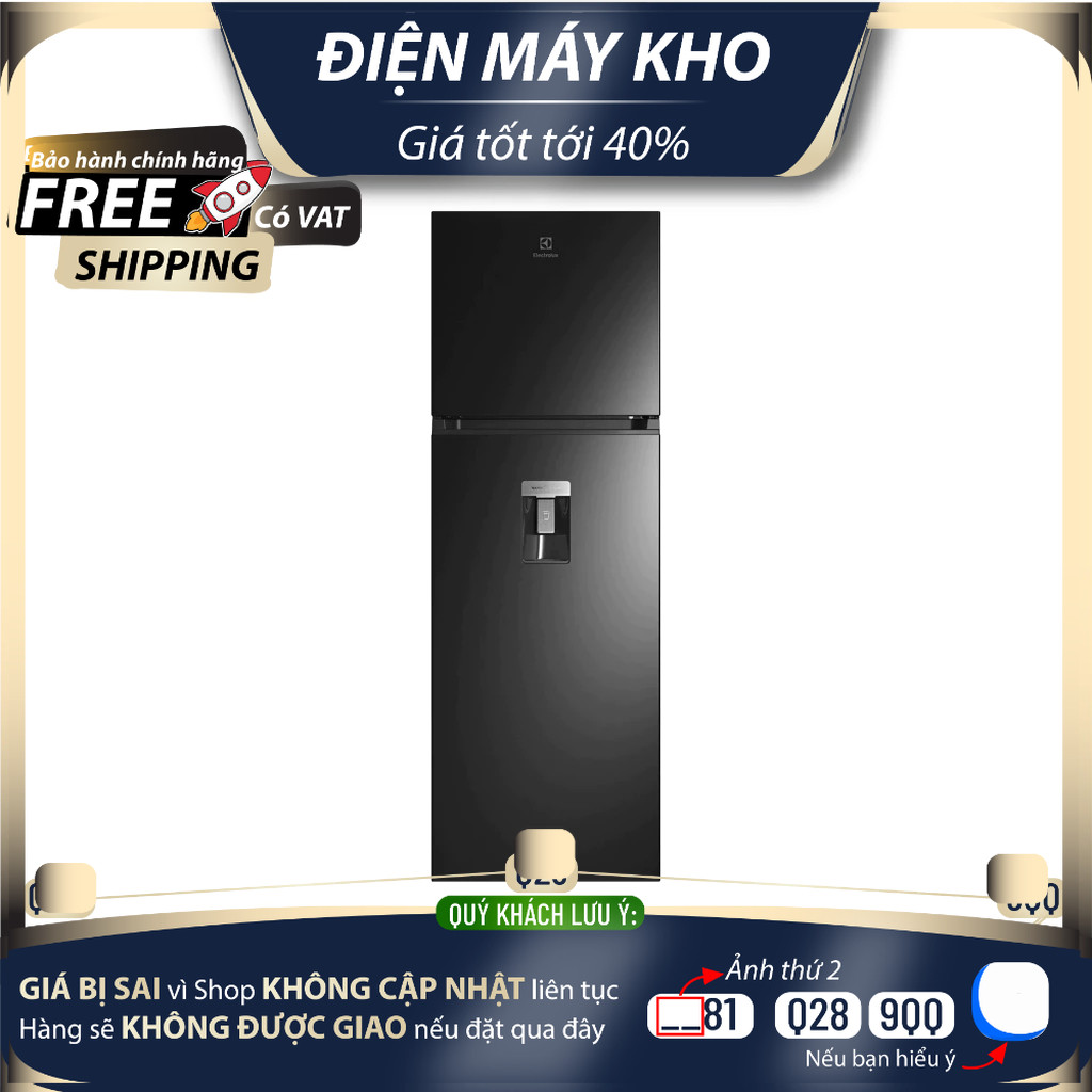 ETB3740M-H (341L) || EME3700H-H - Tủ Lạnh ELECTROLUX ngăn đá trên UltimateTaste 300 ETB3740M-H 341L