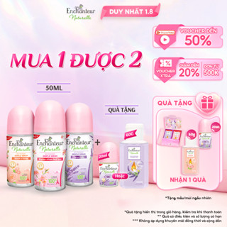 [Tặng Sữa tắm 60g/Lăn 20ml] Lăn khử mùi tinh chất Serum Làm Sáng Da và Che Mờ Thâm sau 5 ngày Enchanteur 50ml