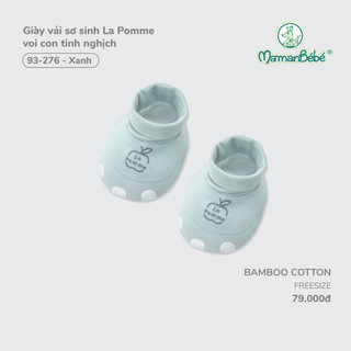Giày vải sơ sinh La Pomme voi con tinh nghịch - Sợi Bamboo Cotton mềm mại, hỗ trợ kháng khuẩn – Bé trai/gái