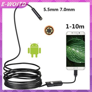 Camera nội soi Mini E-WOITD Camera USB 7mm / 5.5mm để kiểm tra Android Borescope HNVN