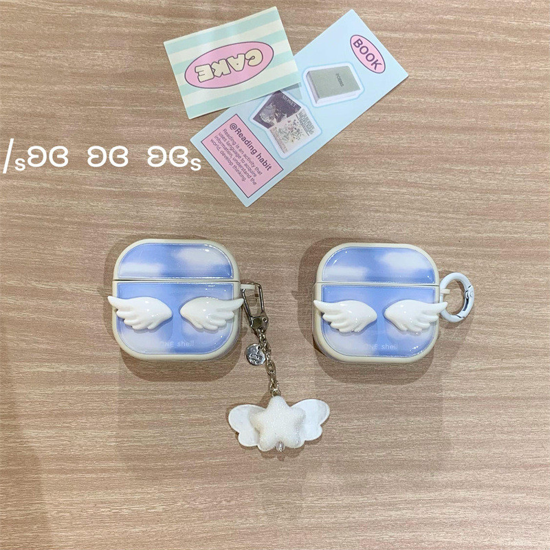 Ốp lưng 3D Angel Wings cho Apple AirPods 4 Fit AirPods 3 Pro