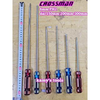  Tua vít bake dẹp 6mm PH2 Crossman dài 150mm 200mm 300mm 45-635 45-615 45-640 45-620 45-650 45-630 