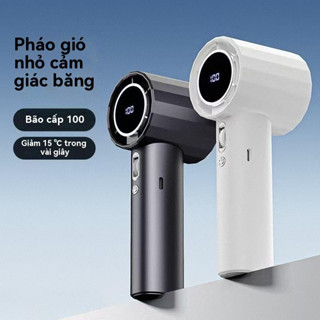    Mẫu mới 2025  Goojodoq 4000 mAh Turbo Jet Mini Quạt Sạc Tốc Độ Cao Cầm Tay Di Động Gió Mạnh 199 Gear 