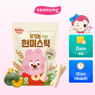 Bánh Gạo Lứt Hữu Cơ Bebedang Hình Que Vị Bí Đỏ 