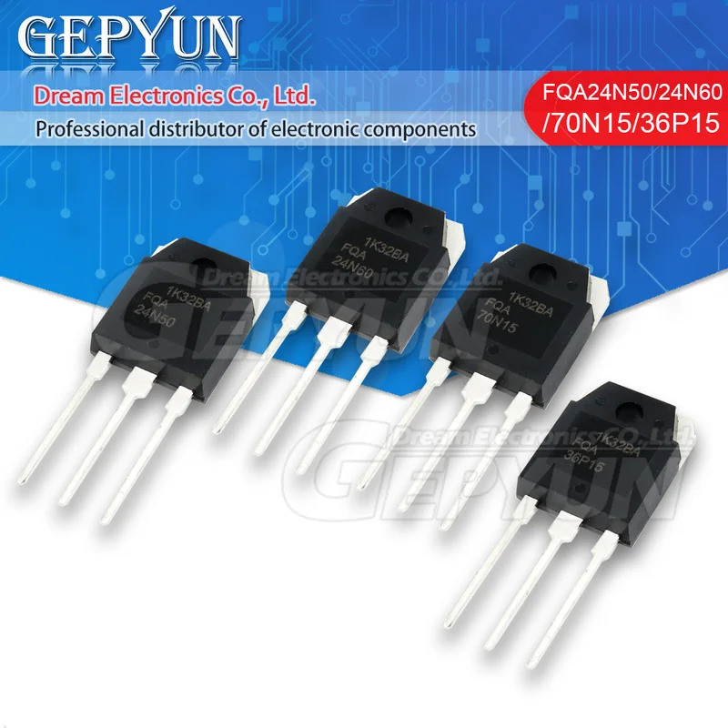 1-5 🍒 FQA24N50 TO3P 24N50 FQA24N50F MOSFET TO-3P FQA24N60 24N60 FQA70N15 70N15