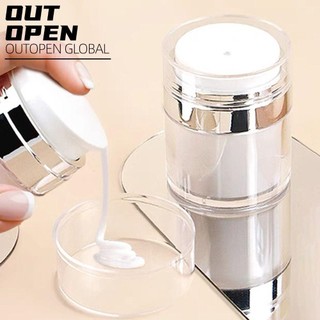 Chai đựng đồ trang điểm OUTOPEN, Chai Acrylic 15 / 30 / 50 / 100ml, Hộp đựng mỹ phẩm ép du lịch