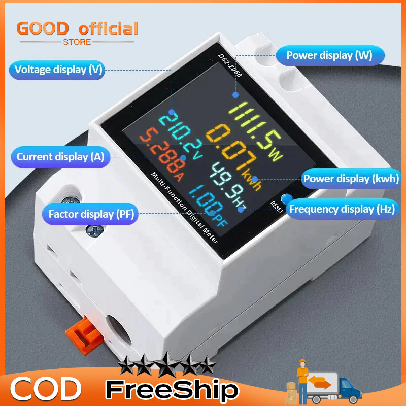 Đồng hồ đo điện áp D52-2066 6 trong 1 đa năng 110V 220V 380V 100A