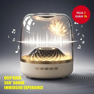 Loa Bluetooth Cho Máy Tính Để Bàn Máy Tính Laptop PC Có MicTWS FM USB TF RGB Đồng Hồ Báo Thức Ánh Sáng Bass Mạnh Di Động Không Dây Mini Soundbox