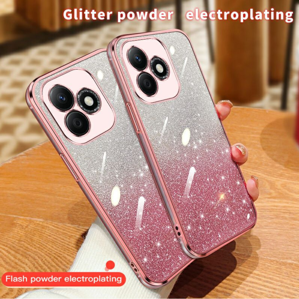 Ốp lưng OPPO A3X A3I A3 PKL110 A5I CPH2641 Vỏ mềm trong suốt Chameleon sáng bóng có nhãn dán lấp lán