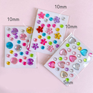 3d acrylic kim cương dán kim cương kim cương giả trang trí mặt vật liệu tự dính