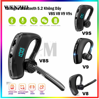 Tai nghe bluetooth v8 có mic cho đt android tai nghe bluetooth 5.2 không dây v9 v9s