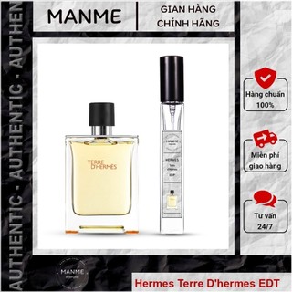 Nước hoa nam Hermes Terre D'hermes EDT chính hãng chai chiết 10ml 20ml - Manme Perfume M1