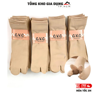 Combo 10 Đôi Tất Da Nữ G.V.G Xỏ Ngón Siêu Dai Chống Trơn Trượt Hàng Chất Lượng