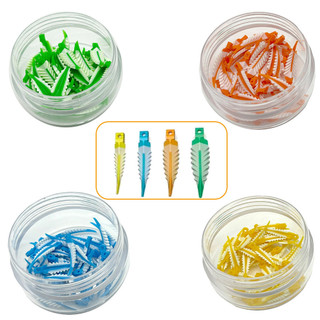 40 Cái / hộp Nha Khoa Nêm Autoclavaable Nha Khoa Composite Nêm Interdental Thích Ứng Nêm Nha Khoa Ma Trận Hỗn Hợp Nêm