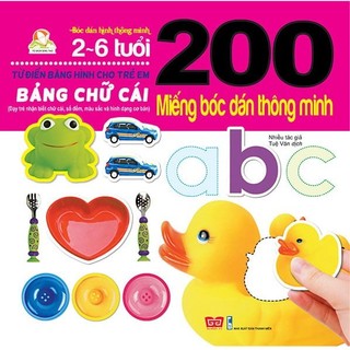 Sách - 200 miếng bóc dán thông minh - bảng chữ cái
