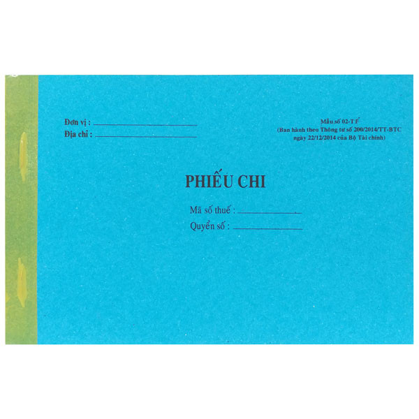 Phiếu Chi 3 Liên - Fahasa