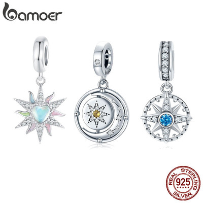 Bamoer Bạc 925 Quyến Rũ Dòng Năng Lượng Mặt Dây Chuyền Phụ Kiện Thời Trang Quà Tặng Sinh Nhật BSC976
