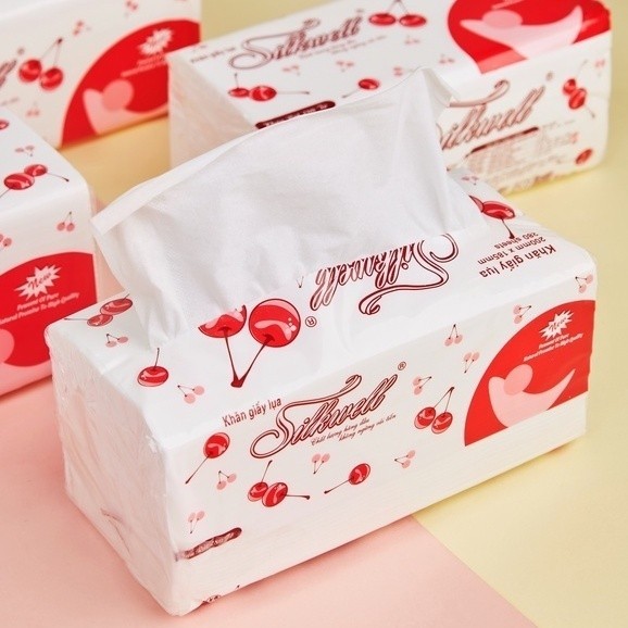 Khăn giấy ăn rút lụa 280 tờ siêu dai mềm mịn