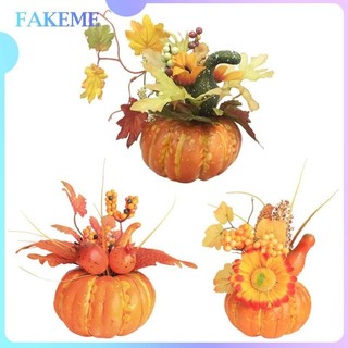 FAKEME Bí ngô nhân tạo bí ngô trang trí phù hợp tiệc trung tâm trưng bày mùa thu