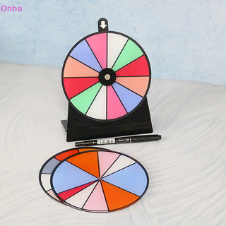 Onba Wheel Prize Spin Game Fortune Party Turn Plate Wall Carnival Raffle The Draw Tabletop Lottery Machine Winner Fun Turntable VN