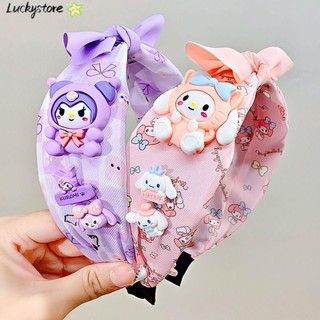 Lucky Sanrio Mũ, My Melody Kuromi Sweet Headband, Phụ Kiện Tóc Quế Chó Rửa Mặt Tai Băng Đô