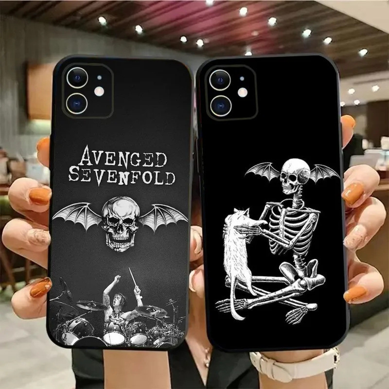 TK-1 A-Avenged S-Sevenfold Band Ốp Điện Thoại iPhone 17,15,13,12,11, Pro, Max, Plus, Mini, X, XS, XR