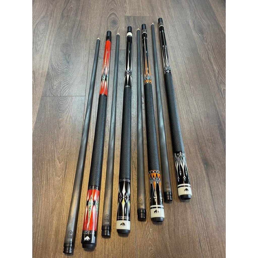 Combo Cơ bida Rhino full carbon 12.4mm tẩy F1. Rhino RC24 phiên bản mới nhất thị trường