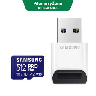 Thẻ nhớ microsdxc samsung pro plus u3 a2 128gb - 256gb - 512gb 180mb/s with reader