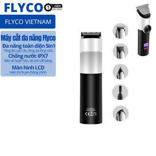 Đa năng 5in1 bộ máy tông đơ cắt tóc, cạo râu, cạo lông cơ thể, tỉa lông mũi flyco 2024 - hàng chính hãng -bảo hành 1 năm