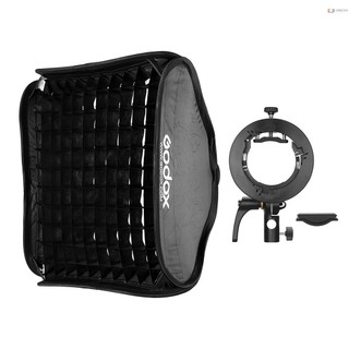 Godox 60 * 60cm / 24 * 24inch Flash Softbox Khuếch Tán Lưới Bên Trong Với Giá Đỡ Loại S2 Bowens Mount Mang Theo Túi Came723