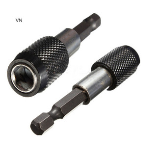 Mingxuan2 1 / 4 "60mm Chuôi lục giác từ tính Phát hành nhanh tuốc nơ vít Bit Dụng cụ giữ mũi khoan vn