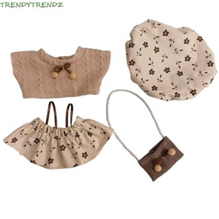 Trendytrendz Quần áo búp bê Cotton 20cm, Trang phục quần áo búp bê Trang phục mùa đông, Không có thuộc tính Quần áo búp bê Onesuit Đầu đáng yêu Quần áo búp bê ngôi sao 20cm Búp bê bông