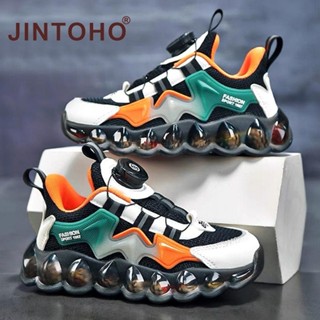 Jintoho Giày Thể Thao Phong Cách Hàn Quốc Cho Trẻ Em Da PU Chắp Vá Giày Thể Thao Ngoài Trời Cho Trẻ Em Bé Trai Bé Gái Bóng Đá Bóng Rổ Giày