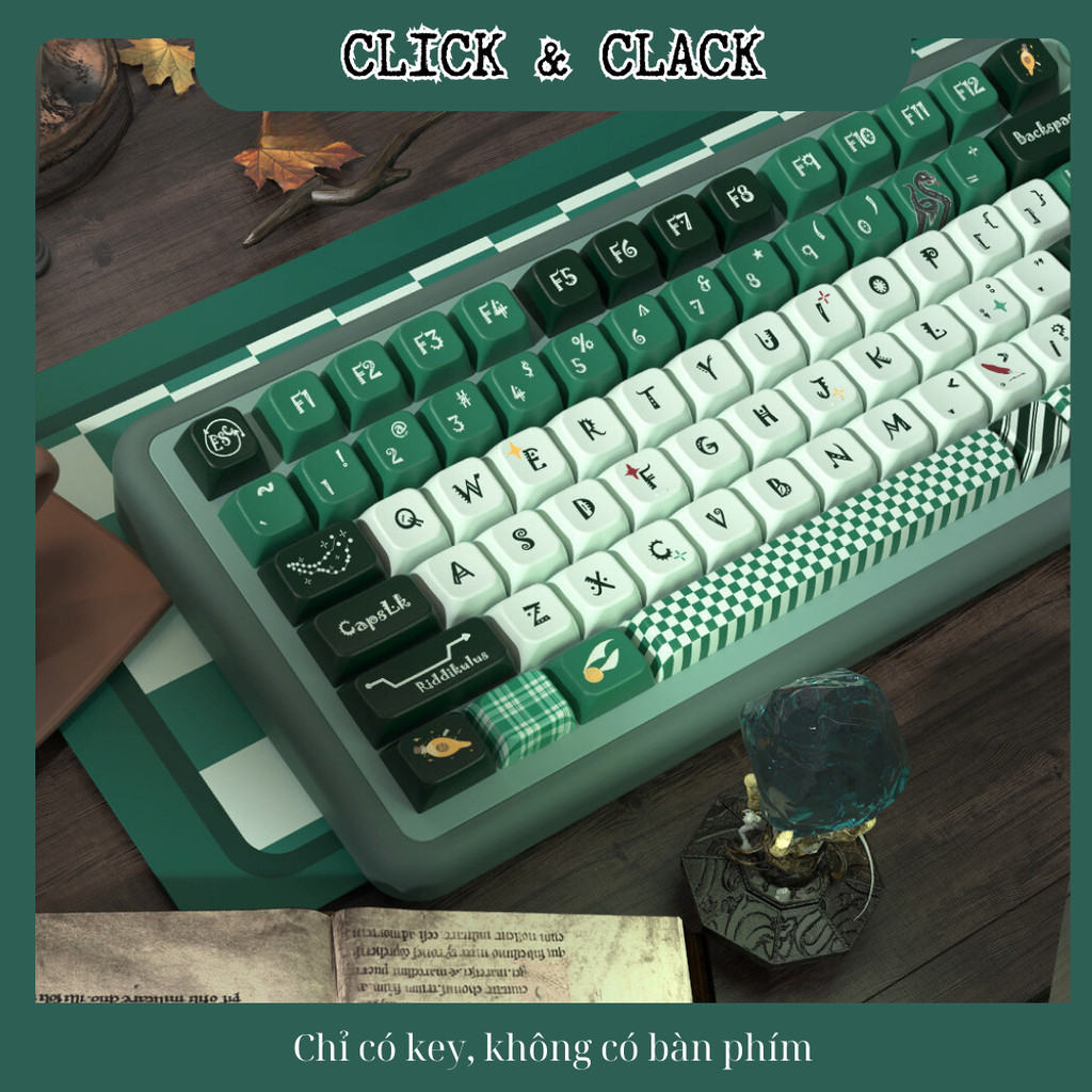 Keycap Harry Potter Slytherin - MDA Profile - PBT dyesub cao cấp 158 Phím | BigBuy360 - bigbuy360.vn