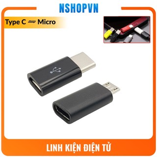 Đầu chuyển đổi cổng sạc type C sang Micro USB | Micro USB sang type C có truyền dữ liệu
