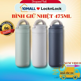  Bình giữ nhiệt 475ml LocknLock Metro Two Way LHC4274 3 màu quai xách thép không rỉ SUS304 - 10MALL 