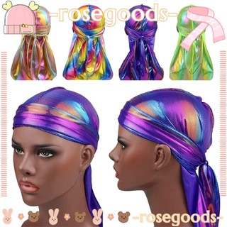 SIRENXI Durag Mũ Trùm Đầu Bandana Đuôi Dài Lụa Mềm Mại Chemo Cướp Biển Ung Thư Cho Nam