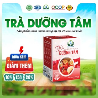 Hộp 30 Túi Trà Mix 3 Vị Long Nhãn, Kỷ Tử, Táo Đỏ, Giúp An Thần Ngủ Ngon Trà Dưỡng Tâm An Thần