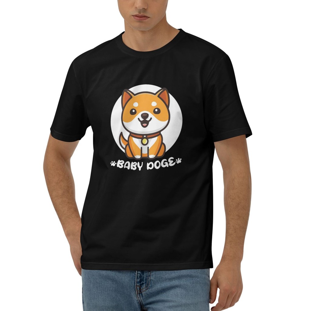 Baby Doge Crypto Coin Baby Dogecoin Tiền điện tử Thời trang Áo thun thoải mái