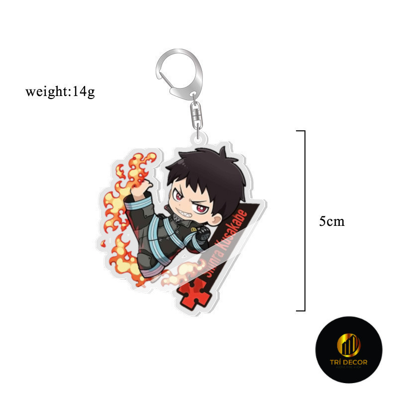 Móc Khoá, Standee, Tranh Kính Mô Fire Force Shinra Kusakabe Kotatsu Tamaki Anime Trang Trí Bàn Học, 