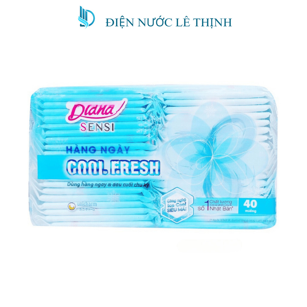 BĂNG VỆ SINH HÀNG NGÀY DIANA SENSI COOL FRESH 20 MIẾNG - 40 MIẾNG