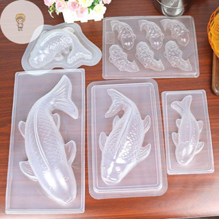 Mod Khuôn Cá 3D Koi Hình Cá Bánh Nhựa Chocolate Thạch Khuôn Xà Phòng Khuôn Nướng Bánh VN