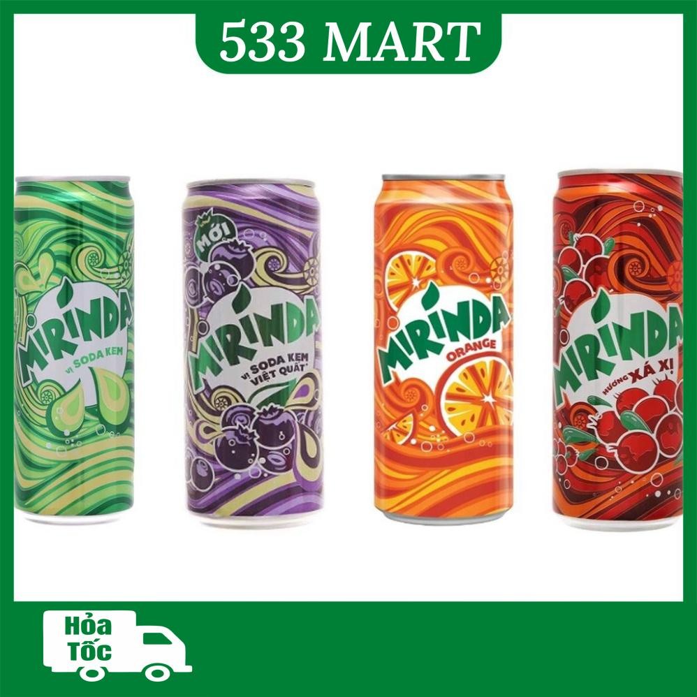 [LỐC 6 LON] Nước ngọt Mirinda lon 320ml