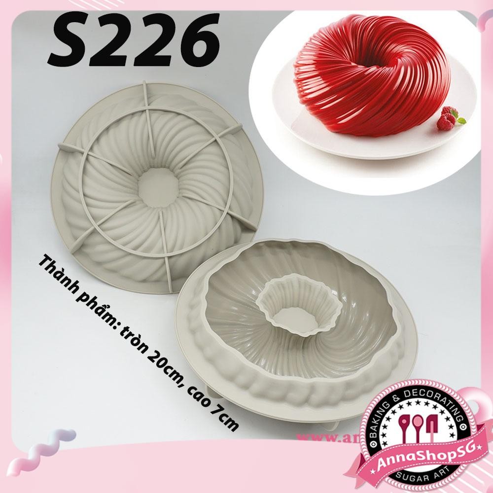 S226 KHUÔN SILICON HÌNH CUỘN LEN