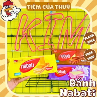 10 Gói Bánh Nabati Vị Phô Mai, Bánh Kem Xốp Nabati Tiệm Ăn Vặt Thuỳ Bùi